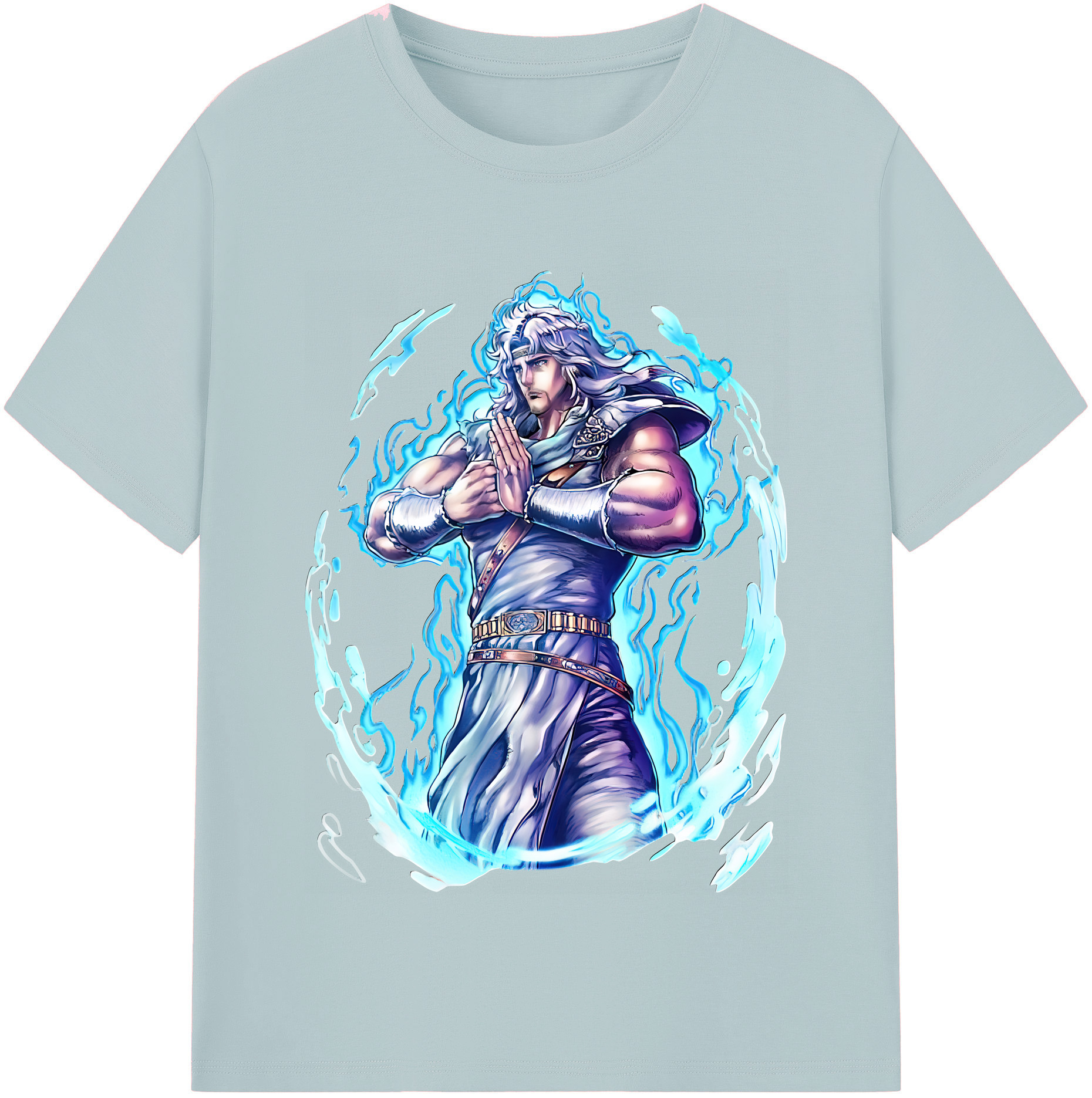 （画像用） 北斗の拳 Fist of the North Star 綿100％半袖Tシャツ（フロントプリント）